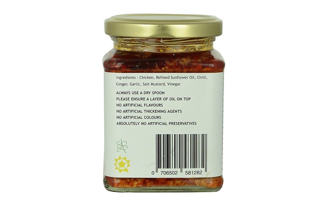 The Pickled Chick Chicken Pickle (The Goan Twist)   Glass Jar  250 grams
